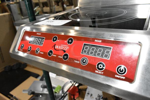 BRAND NEW SCRATCH AND DENT! Avantco 177IC35SU Stainless Steel Double Countertop Step-Up Induction Range / Cooker. 208-240 Volts, 1 Phase. - Image 4 of 5