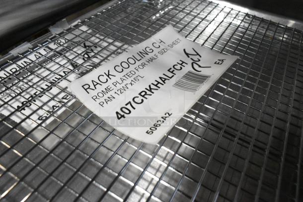 3 BRAND NEW SCRATCH AND DENT! Items Including 407CRKHALFCH RACK COOLING CHROME PLATED FOR HALF SIZE SHEET PAN, 407BUNHALF PAN BUN ALM 18X13 19GA NON-PERFORATED, Lifter. 3 Times Your Bid! - Image 2 of 3