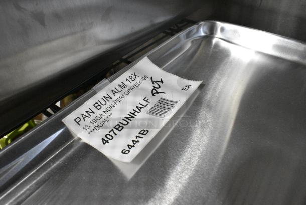3 BRAND NEW SCRATCH AND DENT! Items Including 407CRKHALFCH RACK COOLING CHROME PLATED FOR HALF SIZE SHEET PAN, 407BUNHALF PAN BUN ALM 18X13 19GA NON-PERFORATED, Lifter. 3 Times Your Bid! - Image 3 of 3