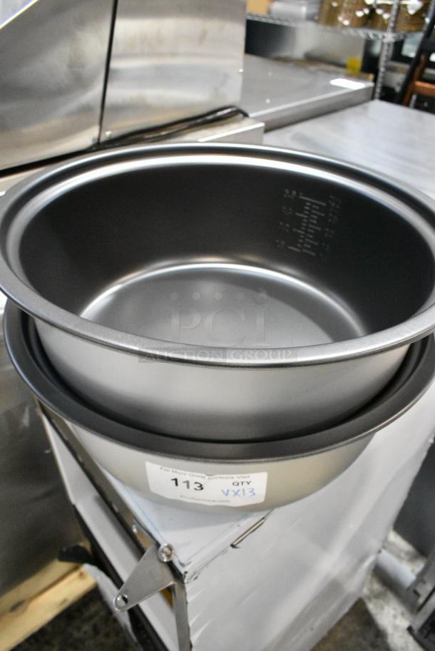 13 BRAND NEW SCRATCH AND DENT! Items Including Stainless Steel Cylindrical Bins, Metal Pan and Metal Insert. 13 Times Your Bid! - Image 2 of 2