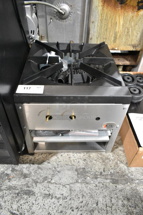 BRAND NEW SCRATCH AND DENT! Cooking Performance Group CPG-SP-18-N Natural Gas Stock Pot Range. 80,000 BTU - Image 2 of 6