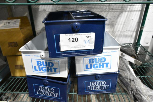 9 BRAND NEW SCRATCH AND DENT! Bud Light Countertop Napkin/Straw Bin. 9 Times Your Bid! - Image 1 of 2