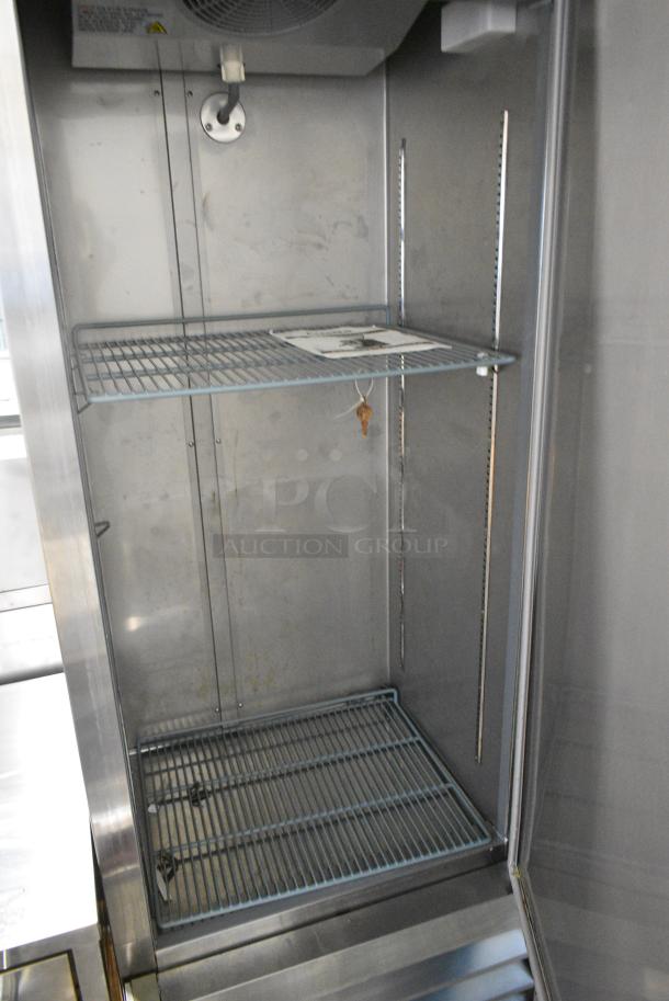 BRAND NEW SCRATCH AND DENT! 2022 KoolMore RIR-1D-SS-19C 15.5 Cu. Ft. 1 Solid Door Stainless Steel Reach In Refrigerator. 115 Volts, 1 Phase. Tested and Powers On But Does Not Get Cold - Image 4 of 6
