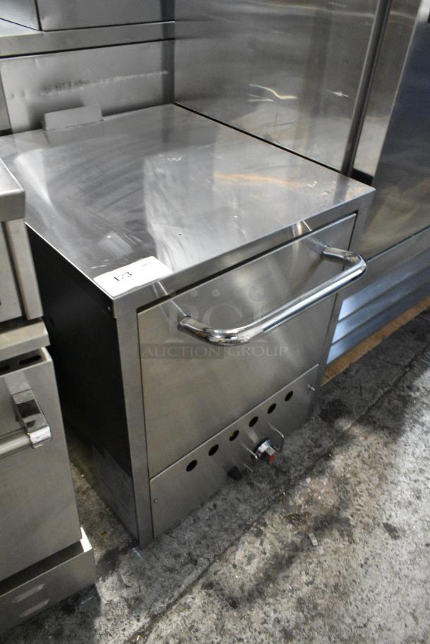 BRAND NEW SCRATCH AND DENT! Stainless Steel Natural Gas Powered Single Deck Pizza Oven w/ Cooking Stones. - Image 2 of 4