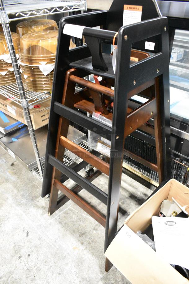 2 Wooden High Chair Including 164BWHCKDBK. 2 Times Your Bid! - Image 2 of 3
