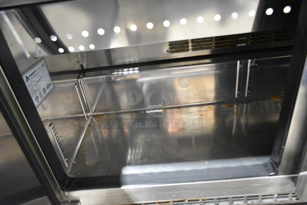 Everest EPBWR2 Stainless Steel Commercial Sandwich Salad Prep Table Bain Marie on Commercial Casters. 115 Volts, 1 Phase. Tested and Working! - Image 3 of 5