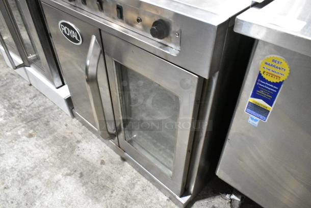 Royal Stainless Steel Commercial Electric Powered Full Size Convection Oven w/ View Through Door, Solid Door and Metal Oven Racks. 208 Volts, 1 Phase. - Image 3 of 4