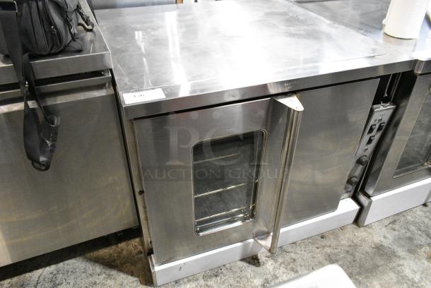 Garland SunFire Stainless Steel Commercial Natural Gas Powered Full Size Convection Oven w/ Solid Door, View Through Door, Thermostatic Controls and Metal Oven Racks. - Image 1 of 5