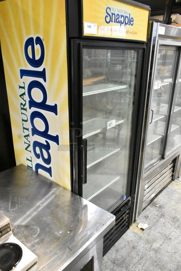 True GDM-26 Metal Commercial Single Door Reach In Cooler Merchandiser w/ Poly Coated Racks. 115 Volts, 1 Phase. Tested and Working! - Image 2 of 4