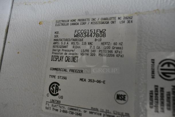 Electrolux FCCG151FW2 Metal Commercial Floor Style Chest Freezer Merchandiser w/ Poly Coated Baskets. 115 Volts, 1 Phase. Tested and Working! - Image 6 of 6