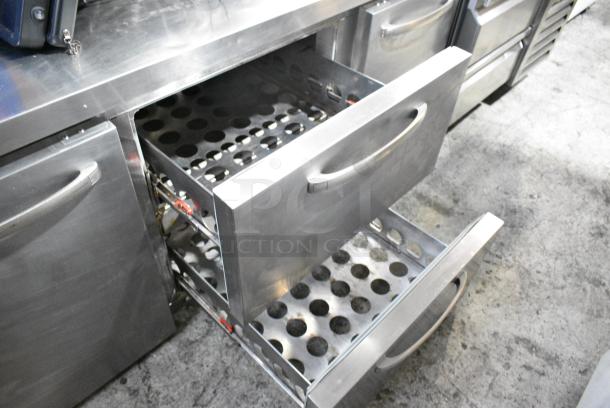 2019 Continental RA60N Stainless Steel Commercial Undercounter Cooler w/ 2 Drawer and 2 Doors. 115 Volts, 1 Phase. Tested and Working! - Image 3 of 6