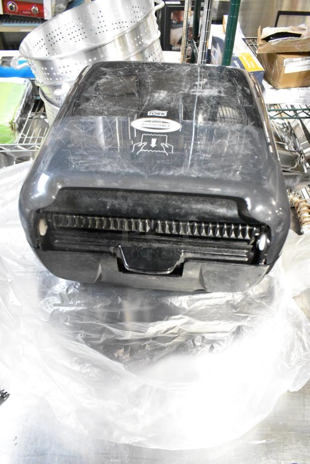 3 Various Items Including Black Poly Wall Mount Paper Towel Dispensers. 3 Times Your Bid! - Image 1 of 2