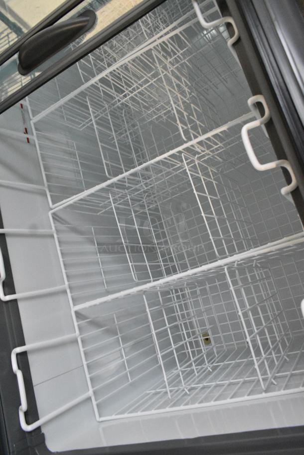 BRAND NEW SCRATCH AND DENT! Beverage Air NC-60HC-1-W Metal Chest Freezer Merchandiser w/ Poly Coated Baskets. 120 Volts, 1 Phase. Tested and Working! - Image 3 of 5