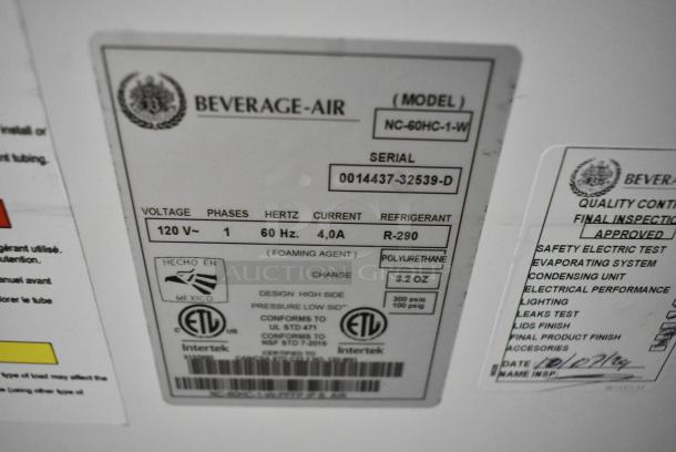 BRAND NEW SCRATCH AND DENT! Beverage Air NC-60HC-1-W Metal Chest Freezer Merchandiser w/ Poly Coated Baskets. 120 Volts, 1 Phase. Tested and Working! - Image 5 of 5
