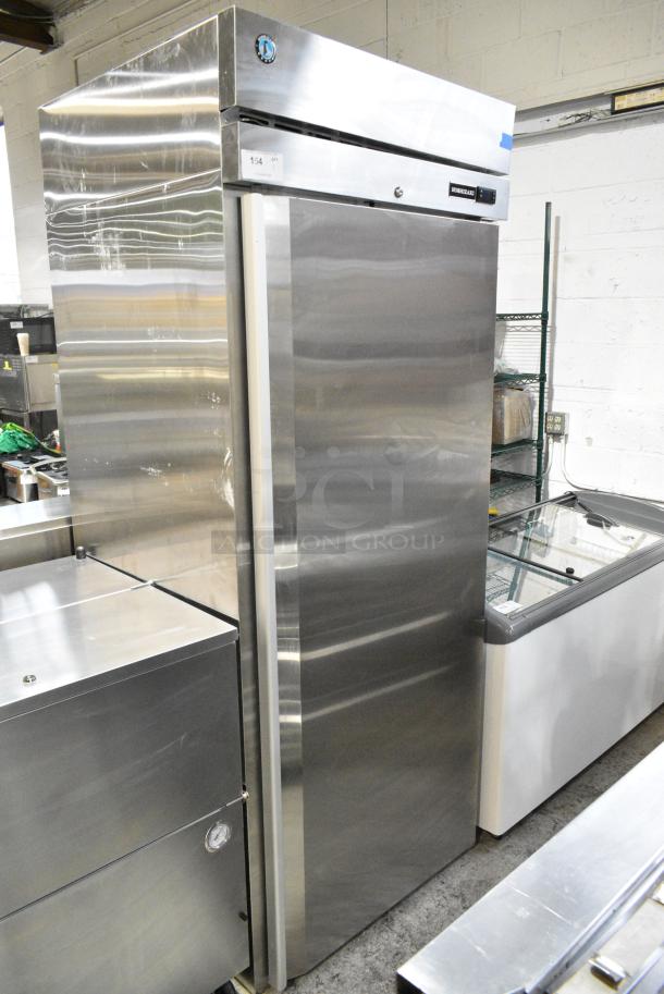BRAND NEW SCRATCH AND DENT! Hoshizaki FN1A-FS Stainless Steel Commercial Single Door Reach In Cooler. 115 Volts, 1 Phase. Tested and Powers On But Does Not Get Cold - Image 1 of 4