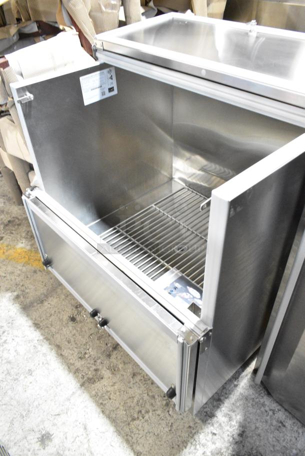 BRAND NEW SCRATCH AND DENT! Beverage Air SM34HC-S Stainless Steel Commercial Milk Cooler. 115 Volts, 1 Phase. Tested and Working! - Image 5 of 6