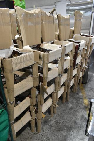 36 BRAND NEW SCRATCH AND DENT! Wooden Dining Height Chair Frame. 36 Times Your Bid!