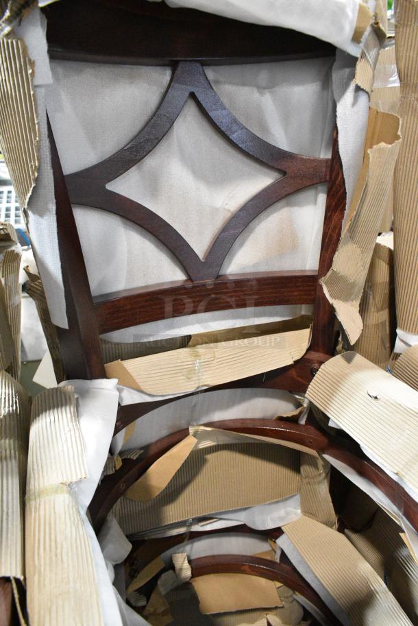 36 BRAND NEW SCRATCH AND DENT! Wooden Dining Height Chair Frame. 36 Times Your Bid! - Image 2 of 2