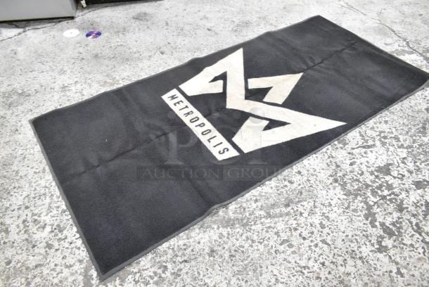 Black Floor Mat w/ Metropolis Logo. - Image 2 of 2