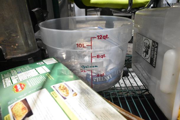 ALL ONE MONEY! Tier Lot of Various Items Including Poly Bins, Seasonings and Canned Corn. - Image 2 of 4