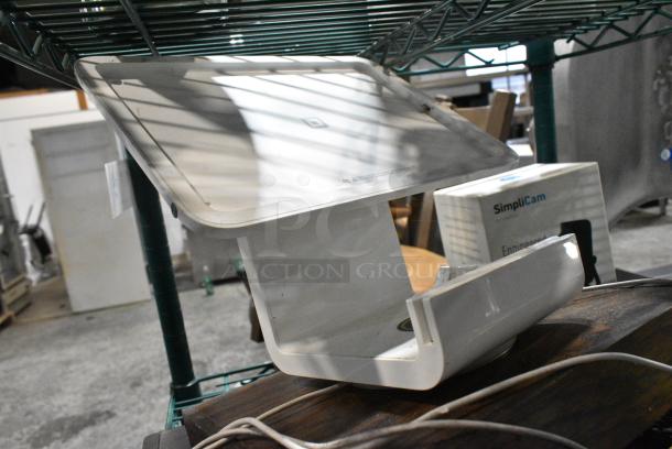 ALL ONE MONEY! Tier Lot of Various Items Including Square POS Tablet Stand, Wooden Box and Electronics - Image 3 of 3