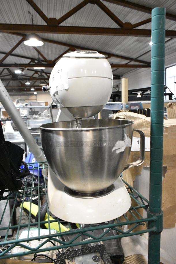 63221 Metal Countertop Planetary Stand Mixer w/ Stainless Steel Mixing Bowl. 120 Volts, 1 Phase. Tested and Working! - Image 1 of 4