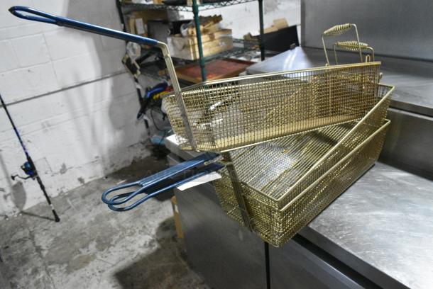 3 Various Metal Fry Baskets. 3 Times Your Bid! - Image 2 of 2