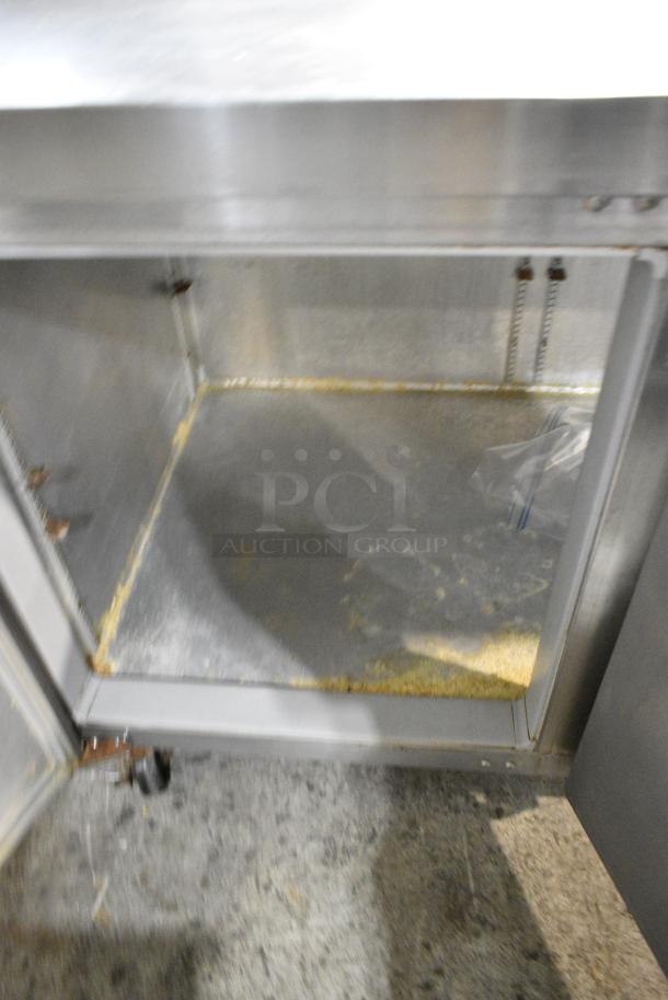 Continental Stainless Steel Commercial Pizza Prep Table on Commercial Casters. 115 Volts, 1 Phase. Tested and Powers On But Does Not Get Cold - Image 5 of 8