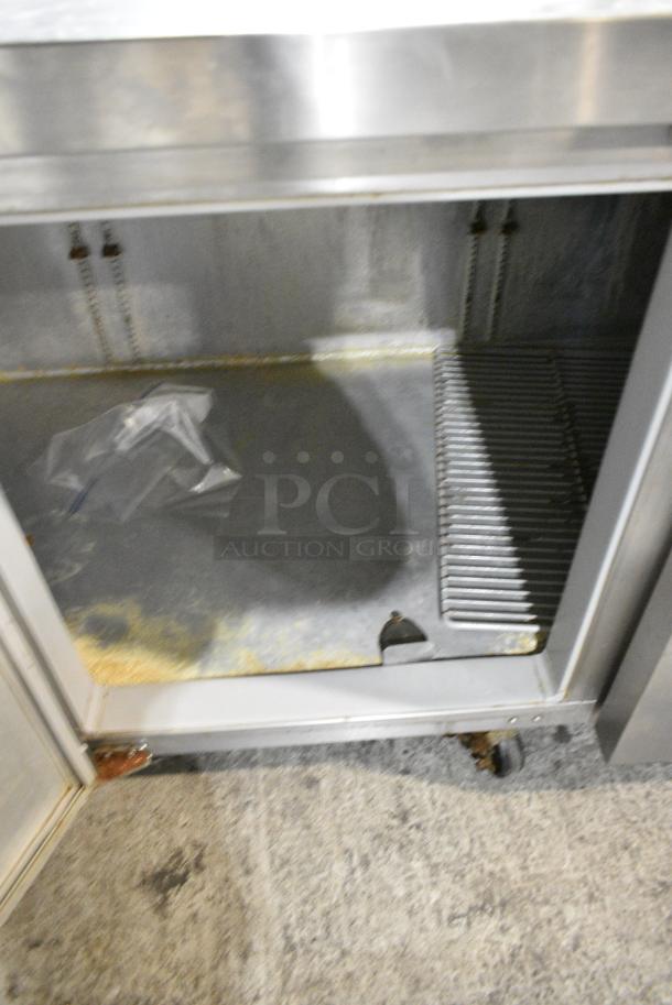 Continental Stainless Steel Commercial Pizza Prep Table on Commercial Casters. 115 Volts, 1 Phase. Tested and Powers On But Does Not Get Cold - Image 6 of 8