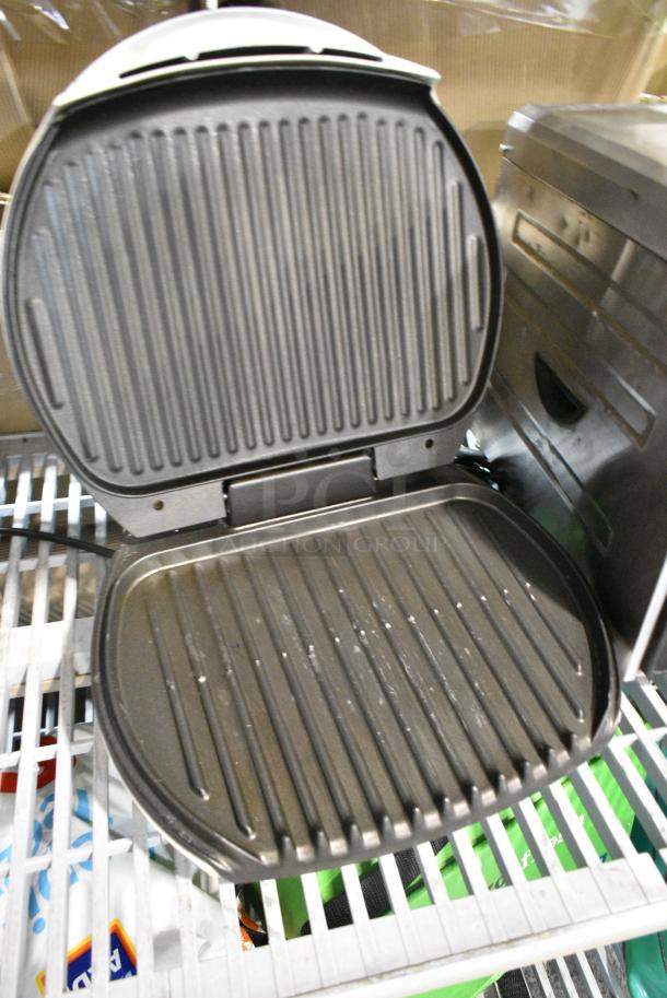 George Foreman White Metal Countertop Panini Press. - Image 2 of 2