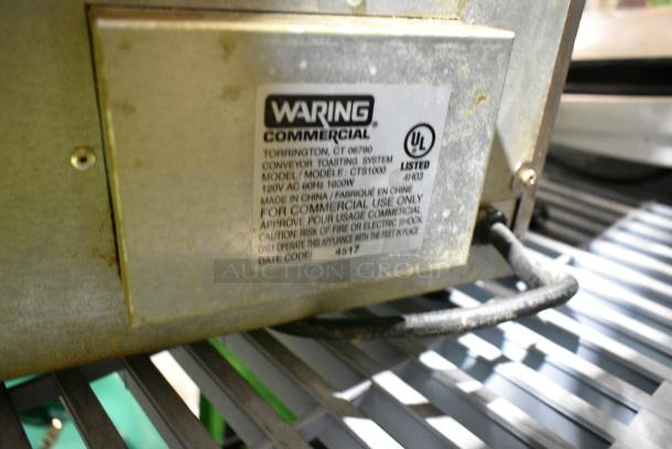 Waring CTS1000 Stainless Steel Commercial Countertop Conveyor Oven. 120 Volts, 1 Phase. Tested and Powers On But Parts Do Not Move - Image 4 of 4