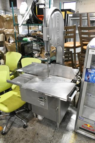 Biro Stainless Steel Commercial Floor Style Meat Saw. 208-240 Volts, 3 Phase. - Item #1156006