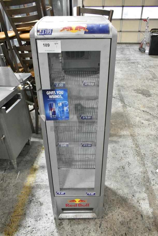 2018 Red Bull RB-SMC 106 ECO CCR Metal Single Door Reach In Cooler Merchandiser. 115 Volts, 1 Phase. Tested and Working! - Image 1 of 5