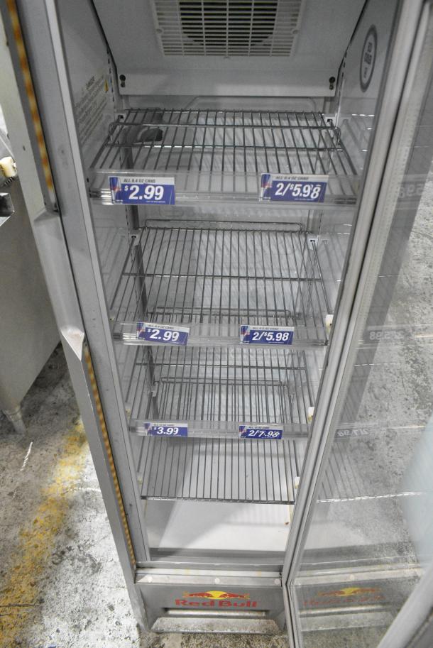 2018 Red Bull RB-SMC 106 ECO CCR Metal Single Door Reach In Cooler Merchandiser. 115 Volts, 1 Phase. Tested and Working! - Image 4 of 5