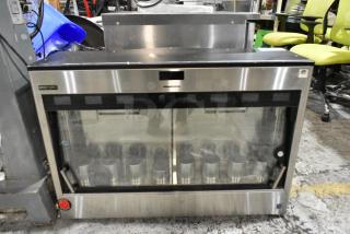Enomatic 1876EC3ICNNN Stainless Steel Commercial Countertop 8 Slot Wine Serving System Merchandiser. 115 Volts, 1 Phase. Tested and Working!