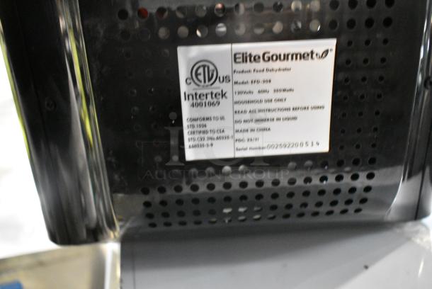 EliteGourmet EFD-308 Metal Countertop Food Dehydrator. 120 Volts, 1 Phase. Tested and Working! - Image 5 of 5