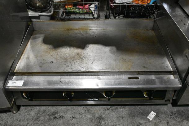Star Ultra Max Stainless Steel Commercial Countertop Natural Gas Powered Flat Top Griddle. - Image 1 of 5