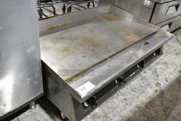 Star Ultra Max Stainless Steel Commercial Countertop Natural Gas Powered Flat Top Griddle. - Image 2 of 5