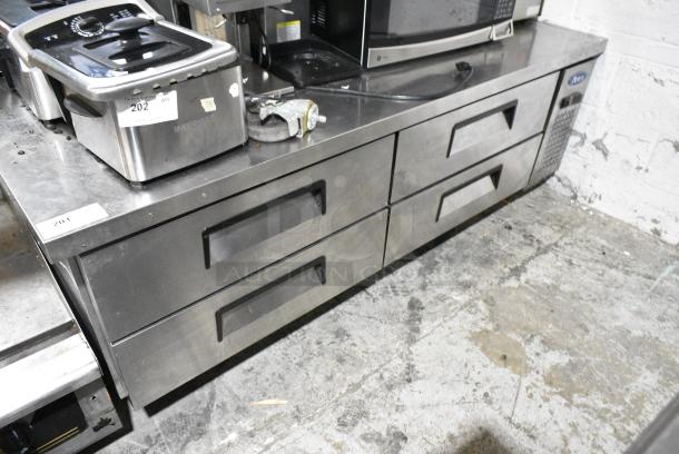 2018 Atosa MGF8453GR Stainless Steel Commercial 4 Drawer Chef Base. 115 Volts, 1 Phase. Tested and Working! - Image 2 of 7
