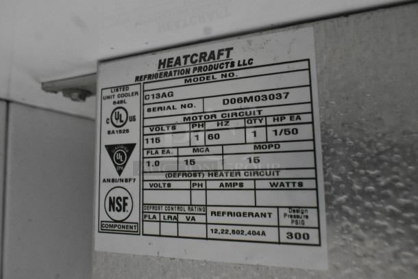 Dial Metal Commercial 2 Door Reach In Cooler Merchandiser w/ Poly Coated Racks. 115 Volts, 1 Phase. Tested and Powers On But Does Not Get Cold - Image 5 of 5
