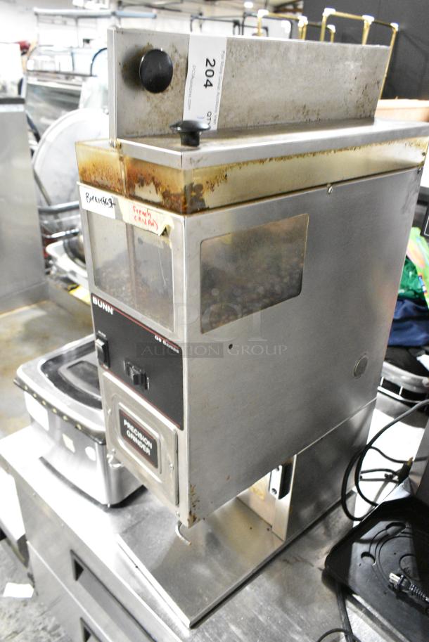 Bunn G9-2T HD Stainless Steel Commercial Countertop Coffee Bean Grinder. 120 Volts, 1 Phase. Tested and Working! - Image 3 of 4