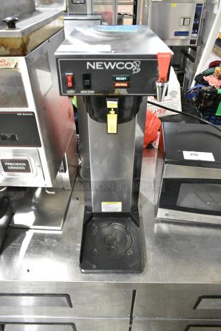 Newco ACE-D Stainless Steel Commercial Countertop Coffee Machine w/ Hot Water Dispenser and Poly Brew Basket. 120 Volts, 1 Phase.