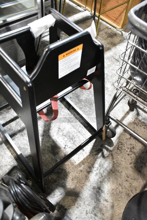 2 Various Items Including Black High Chair and Stool Seat. 2 Times Your Bid! - Image 3 of 4