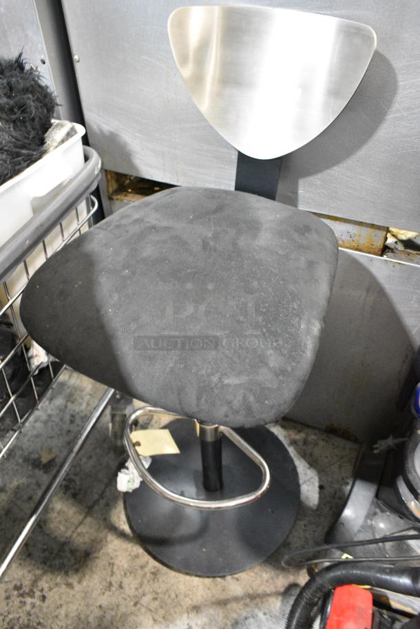 2 Various Items Including Black High Chair and Stool Seat. 2 Times Your Bid! - Image 4 of 4