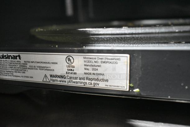 Cuisinart EM0P042DG Countertop Microwave Oven w/ Plate. 120 Volts, 1 Phase. - Image 5 of 5