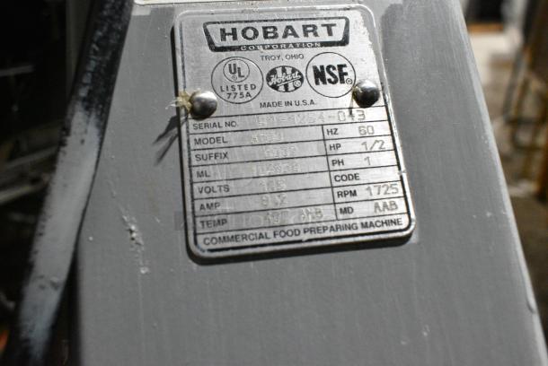 Hobart A200 Metal Commercial Countertop 20 Quart Planetary Dough Mixer w/ Stainless Steel Mixing Bowl, Bowl Guard and Paddle Attachment. 115 Volts, 1 Phase. Tested and Working! - Image 7 of 8