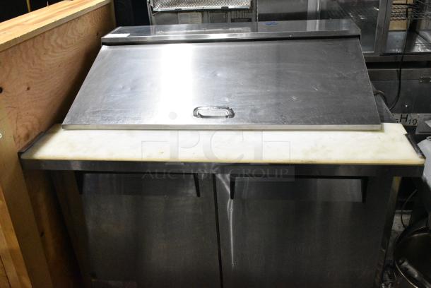 Turbo Air MST-48-18 Stainless Steel Commercial Sandwich Salad Prep Table Bain Marie Mega Top. 115 Volts, 1 Phase. Tested and Working! - Image 1 of 6
