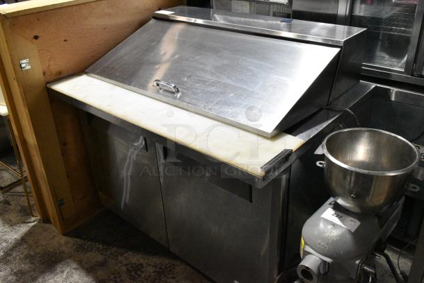Turbo Air MST-48-18 Stainless Steel Commercial Sandwich Salad Prep Table Bain Marie Mega Top. 115 Volts, 1 Phase. Tested and Working! - Image 2 of 6