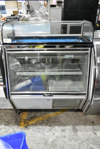 2020 Leader SDL48SC Metal Commercial Floor Style Deli Display Case Merchandiser w/ Dry Top Case. 115 Volts, 1 Phase. Tested and Powers On But Does Not Get Cold