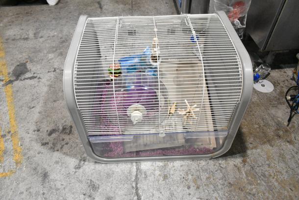 Gray Countertop Hamster Cage. - Image 1 of 3